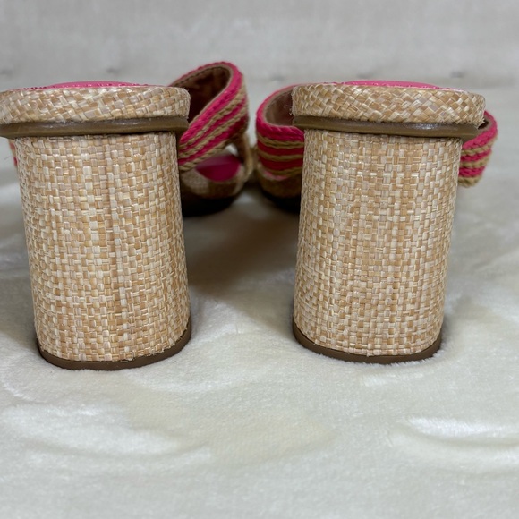 Dolce Vita Women’s Hot Pink and Tan Block Heel Sandals - Picture 8 of 8